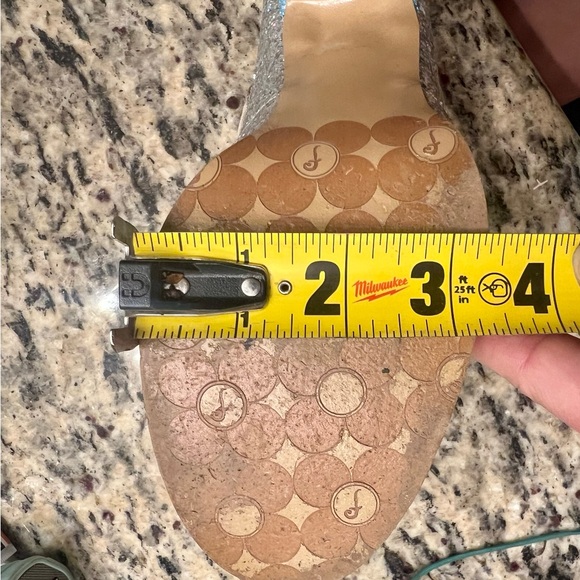 John Fluevog Pink and Blue Glitter Heels - Picture 15 of 16